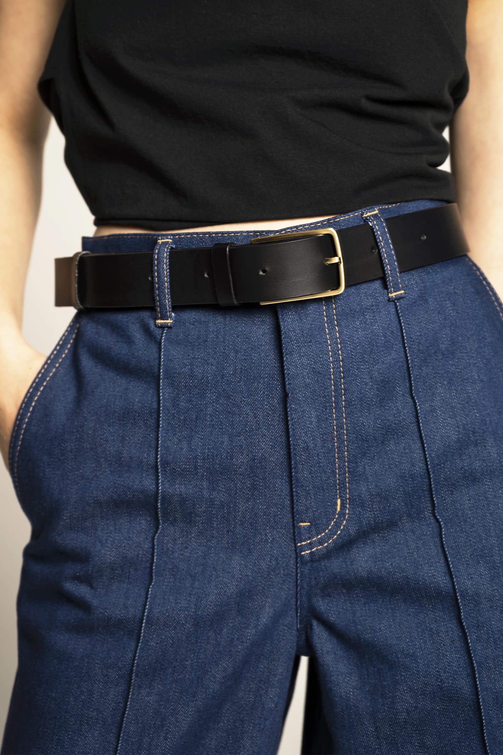 BELT GOLD/NOIR - Image 2