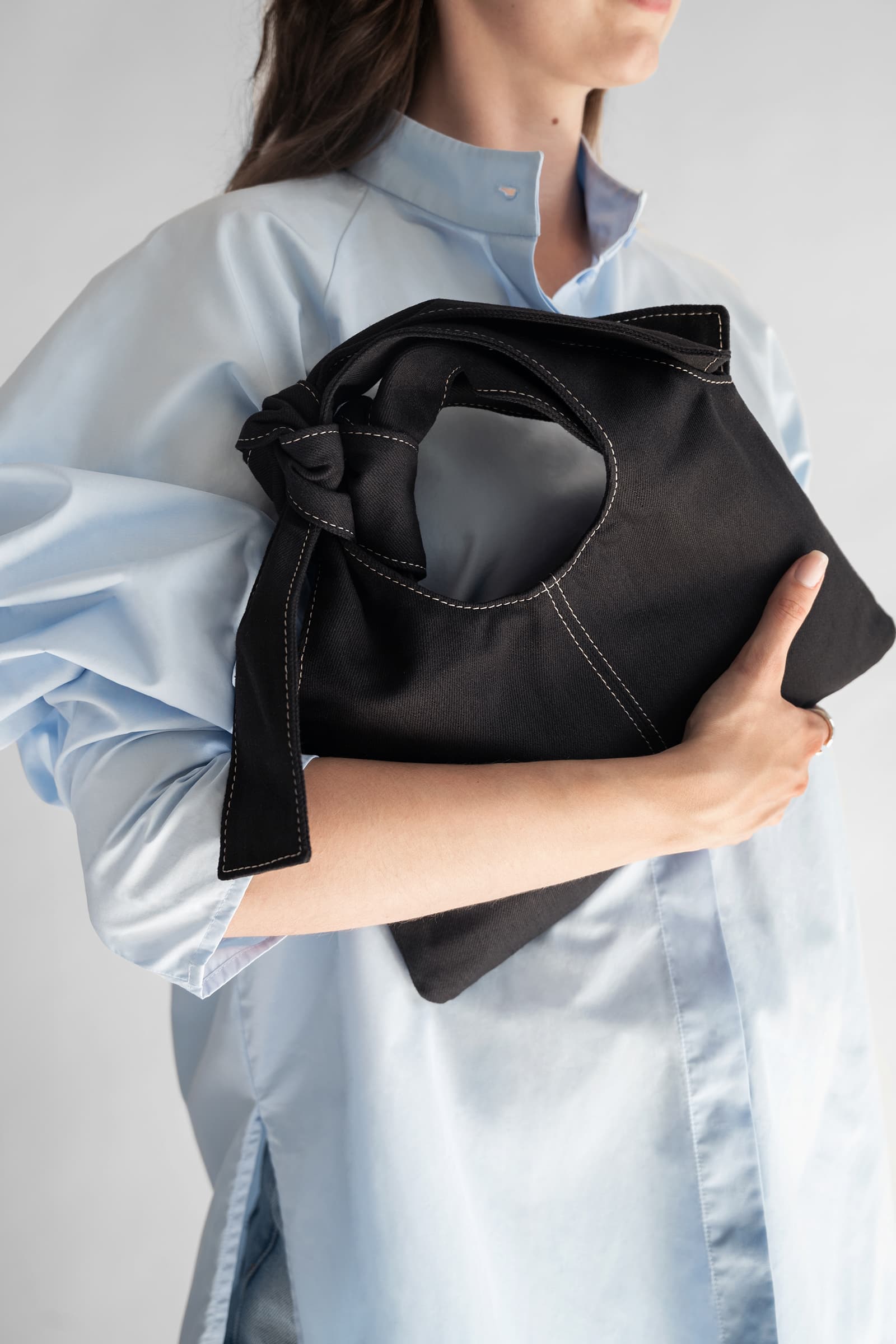 DENIM BAG SMALL NOIR - Image 5