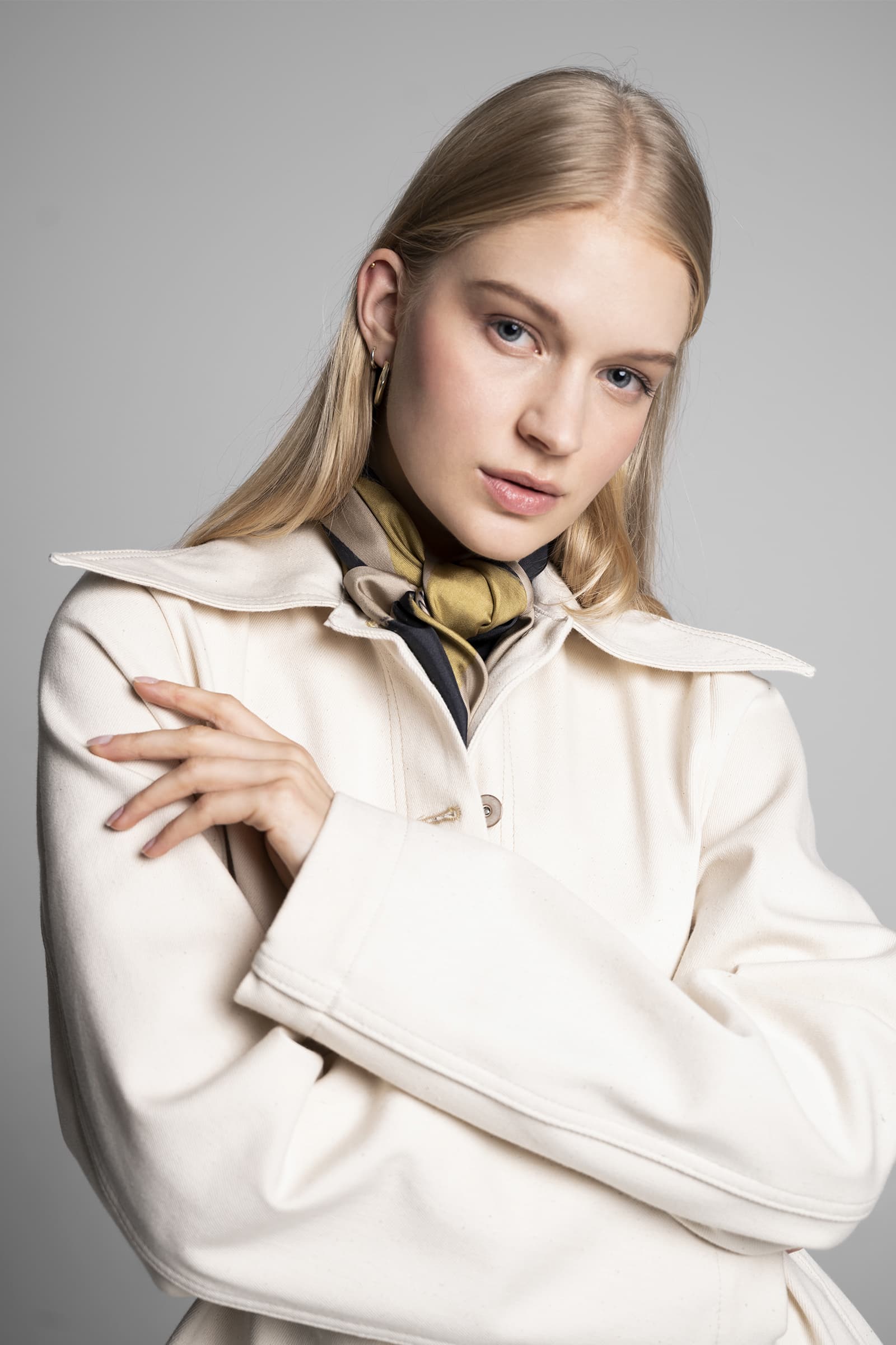 DENIM BLAZER ECRU - Image 2