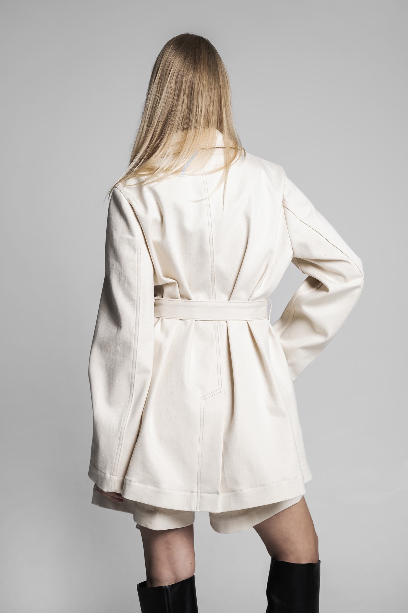 DENIM BLAZER ECRU - Image 6