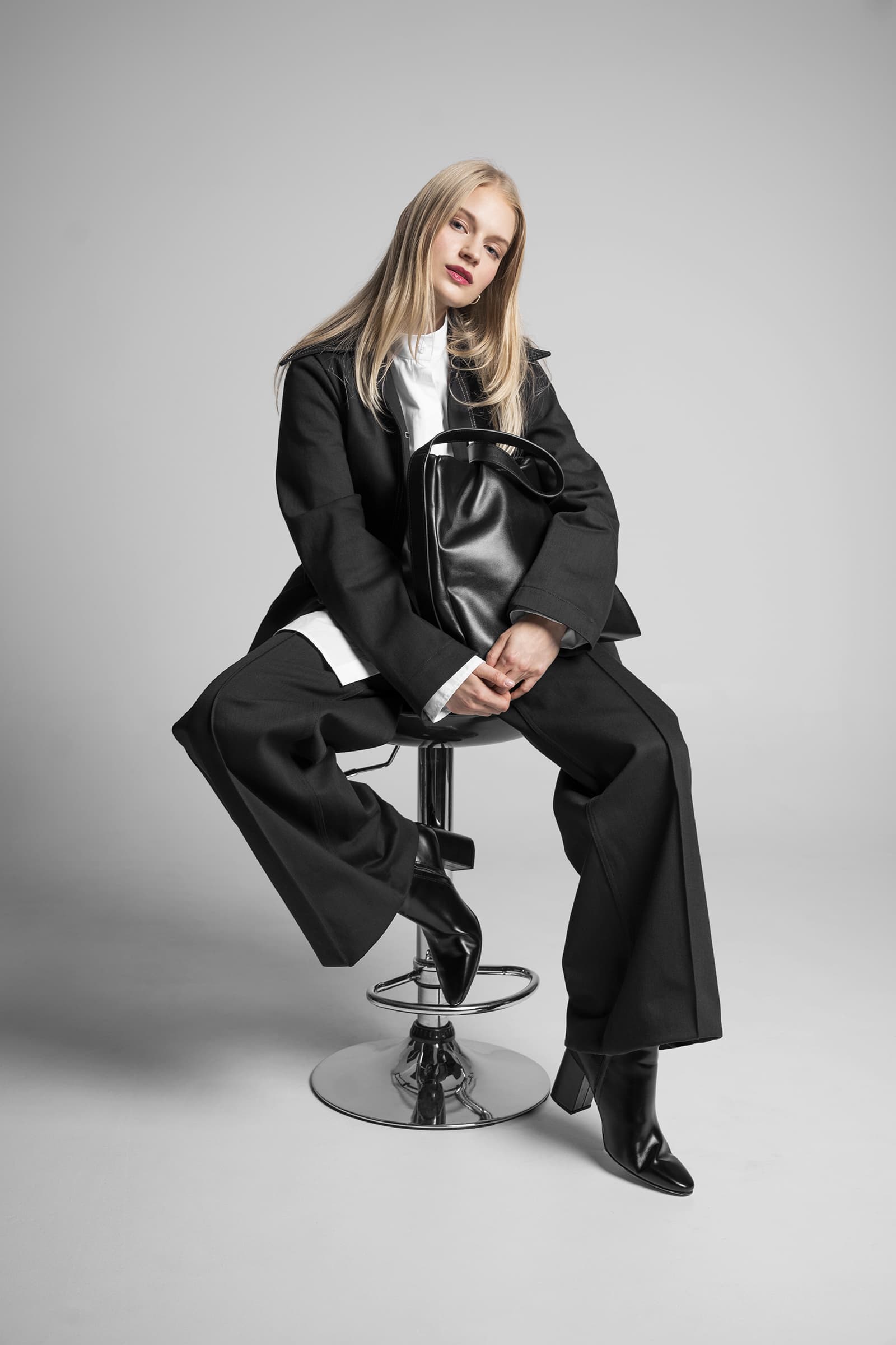 DENIM BLAZER NOIR - Image 4
