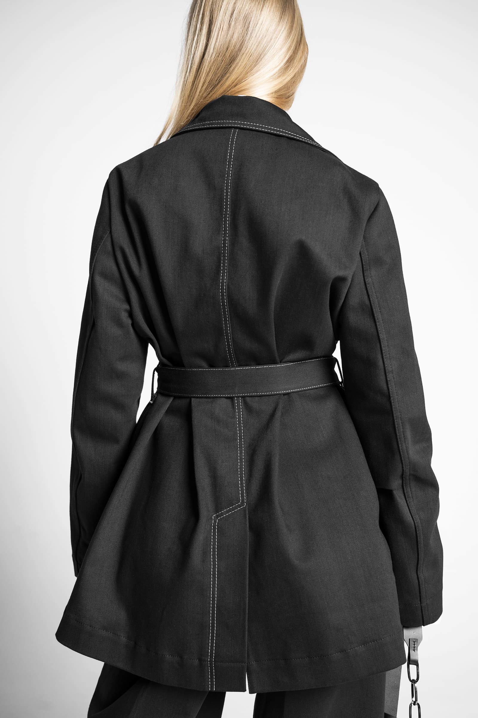 DENIM BLAZER NOIR - Image 3