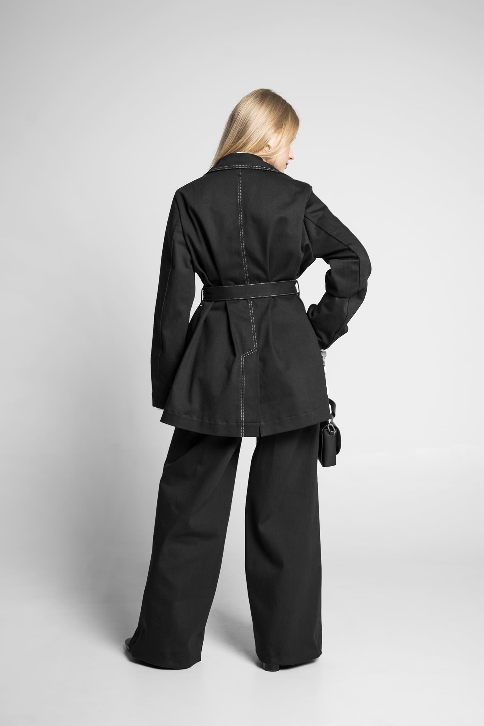 DENIM BLAZER NOIR - Image 2