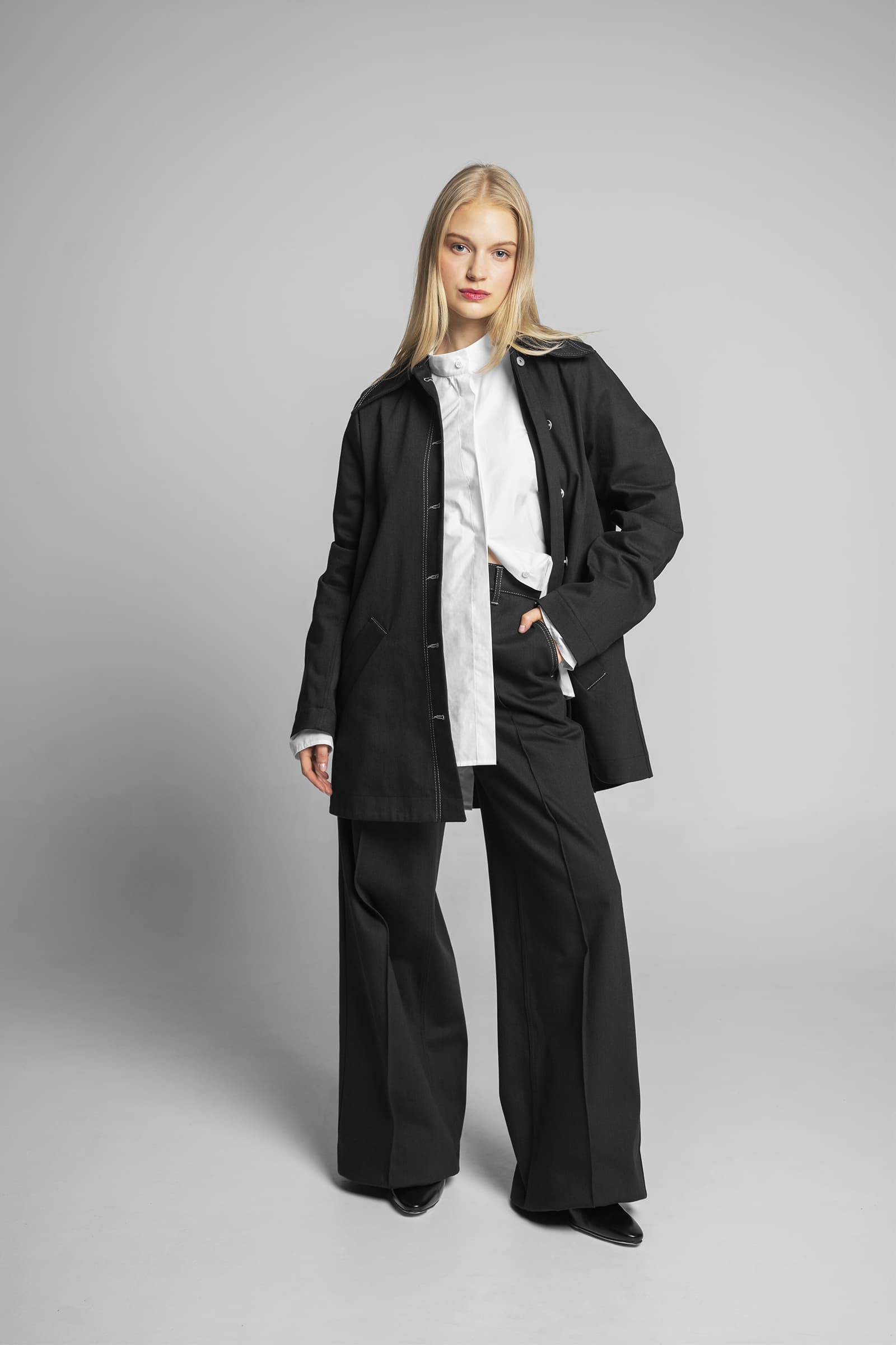 DENIM BLAZER NOIR - Image 5