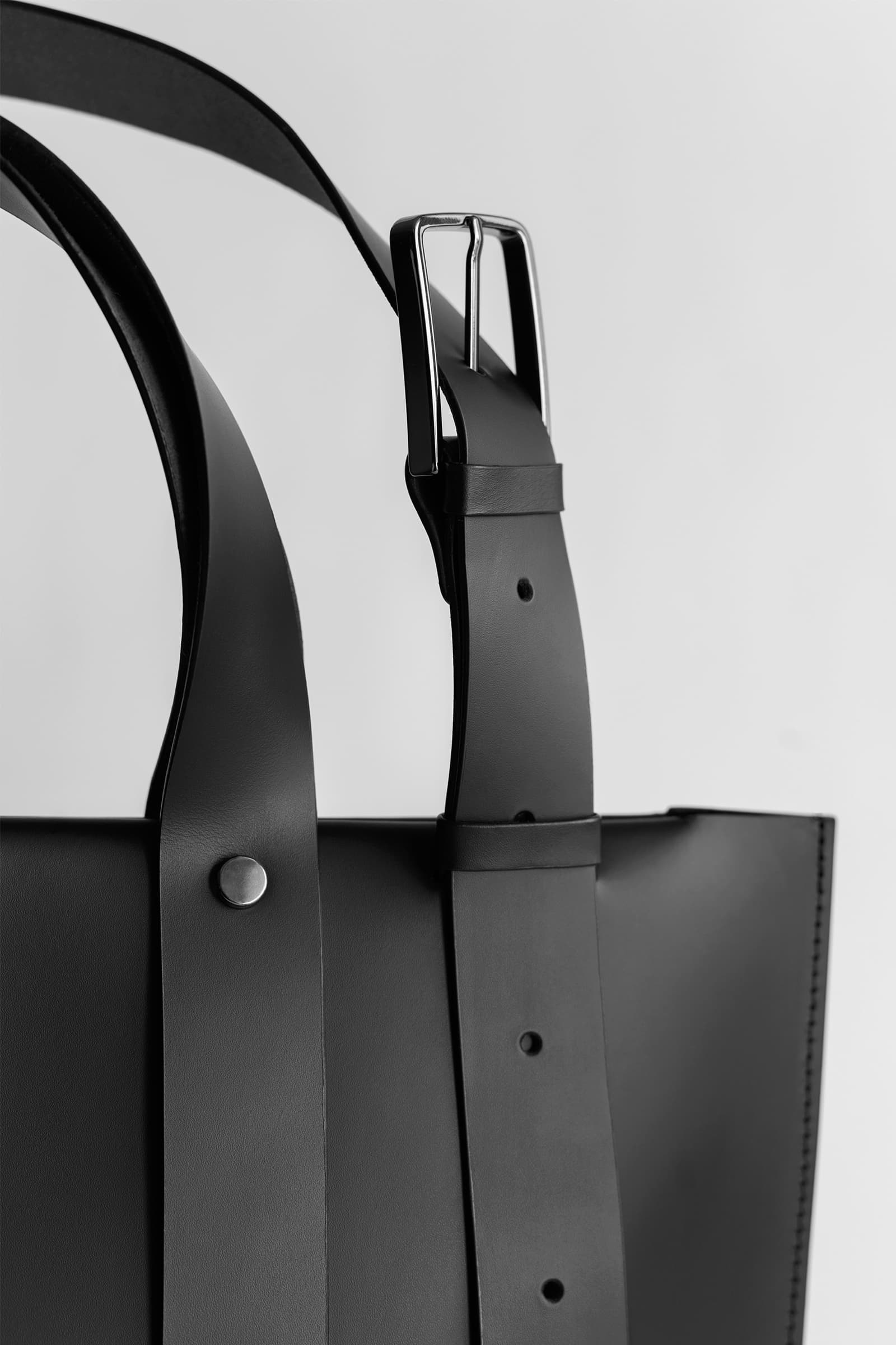 LEATHER WORK BAG NOIR - Image 4