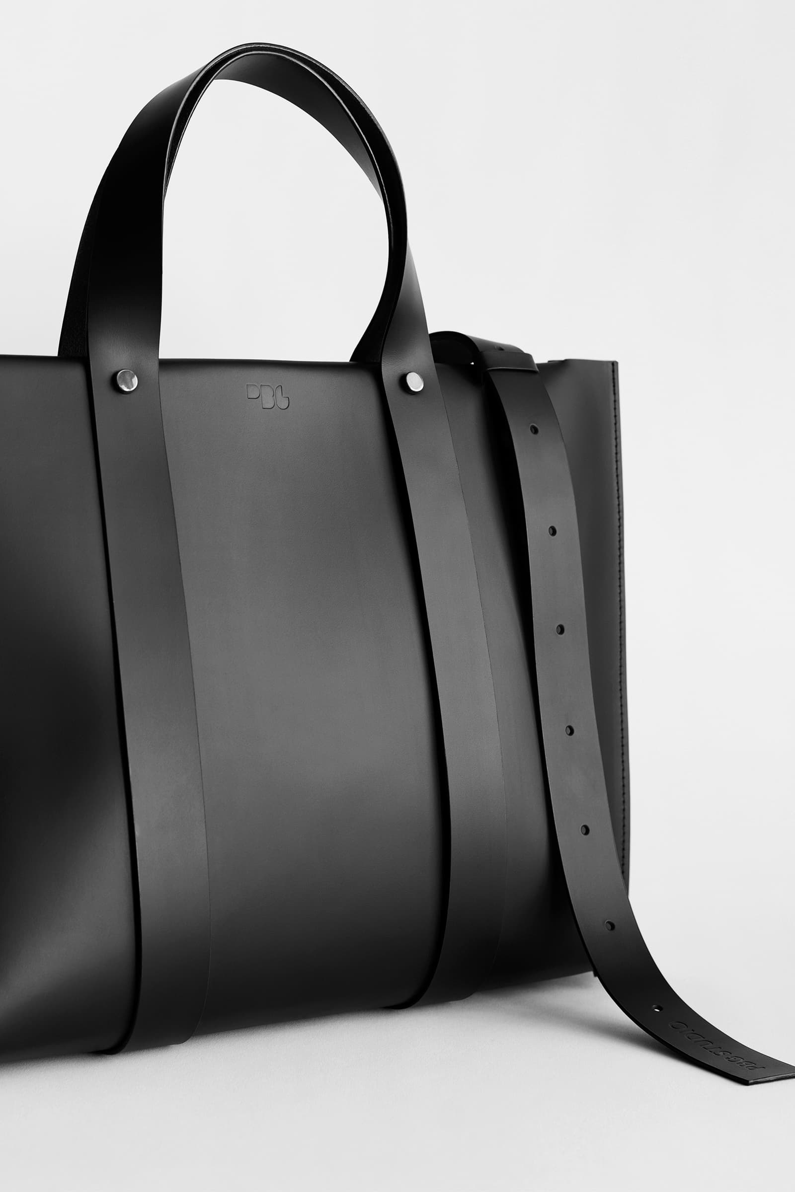 LEATHER WORK BAG NOIR - Image 3