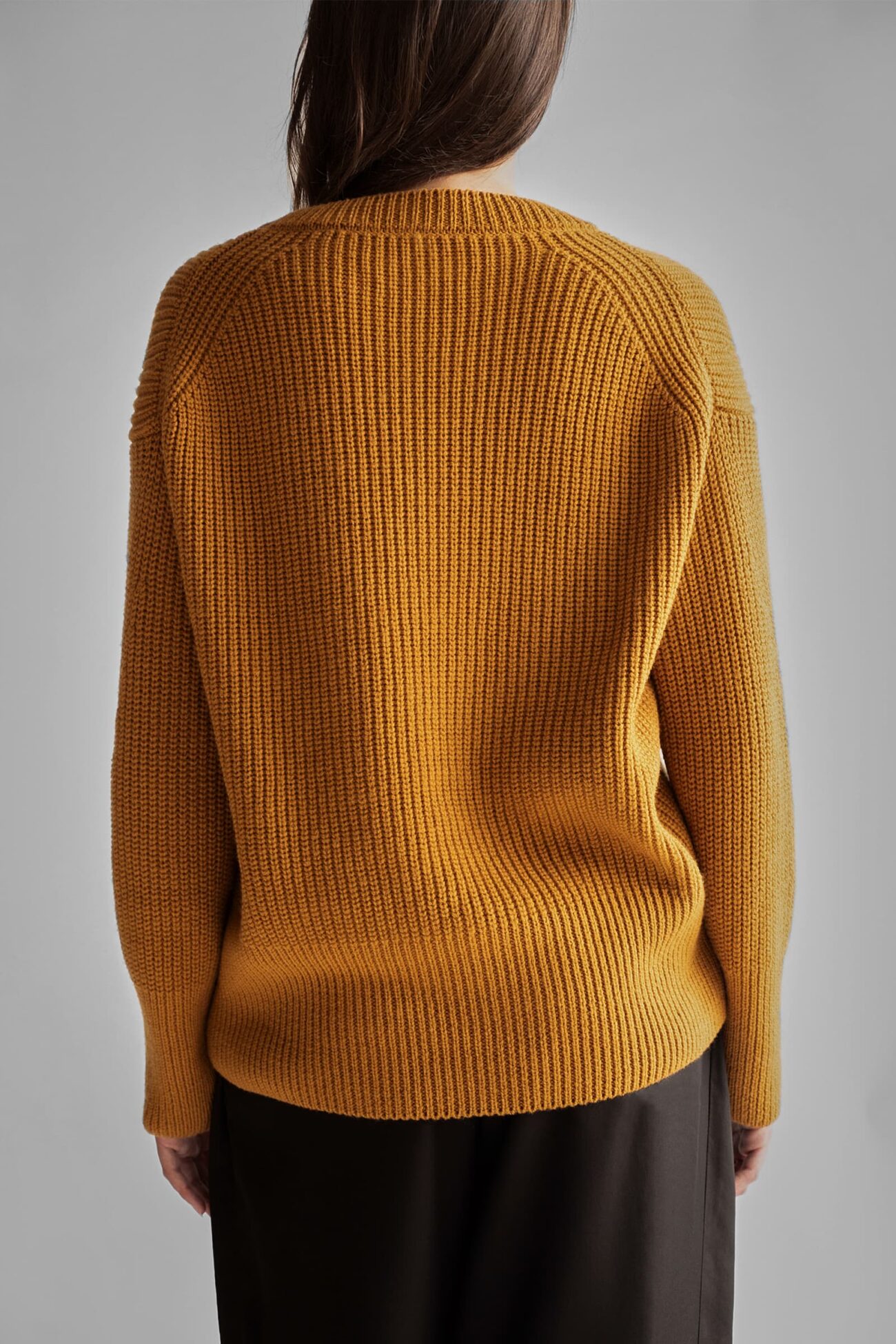 MERINO WOOL JUMPER TOBACCO - Image 3