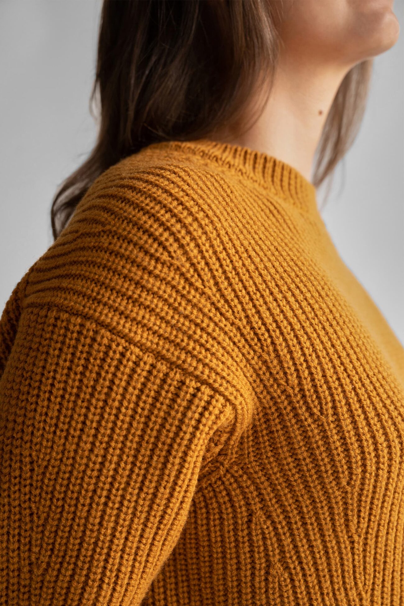 MERINO WOOL JUMPER TOBACCO - Image 4