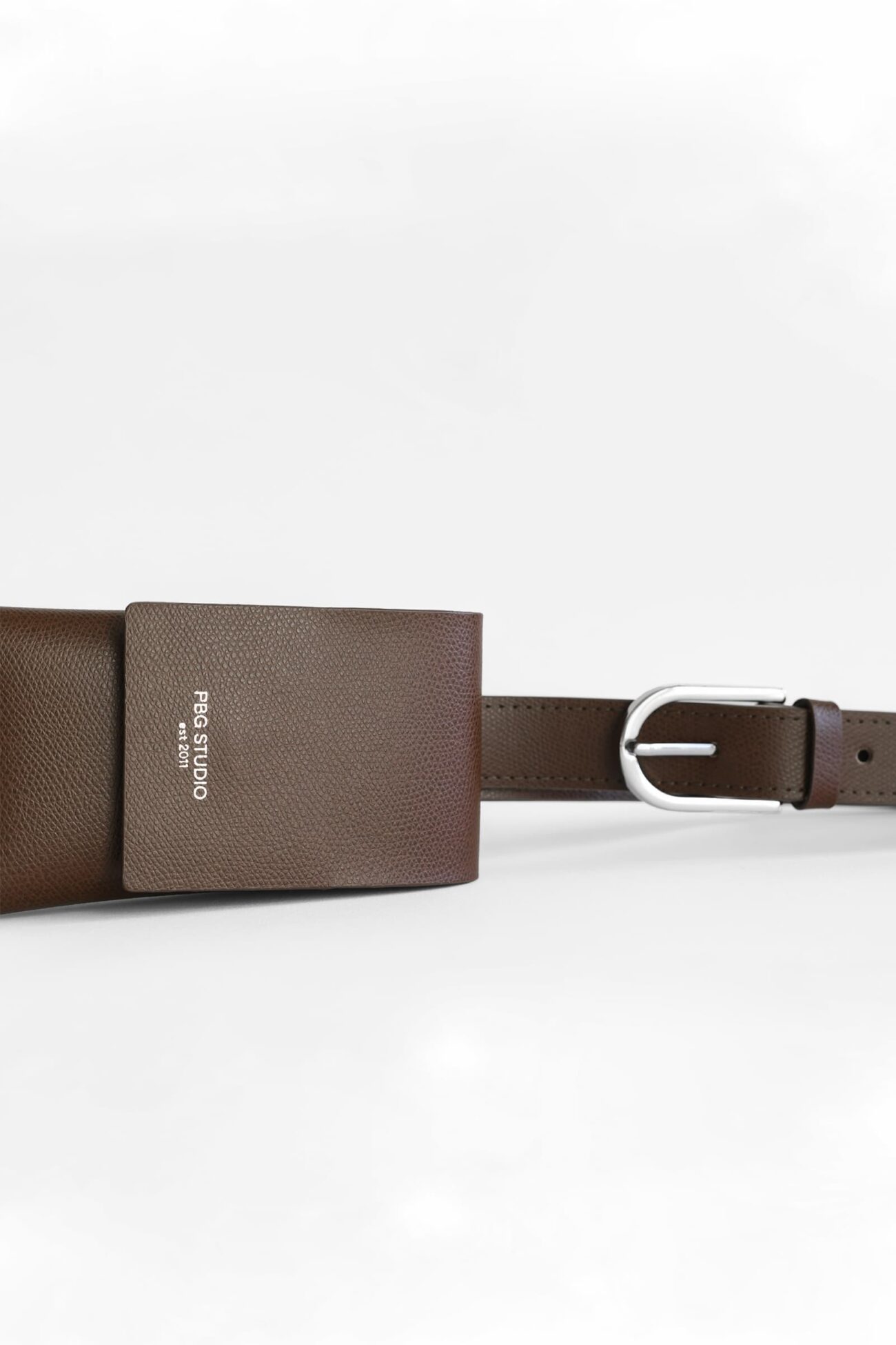 PHONE POUCH DARK BROWN STRUCTURE - Image 4