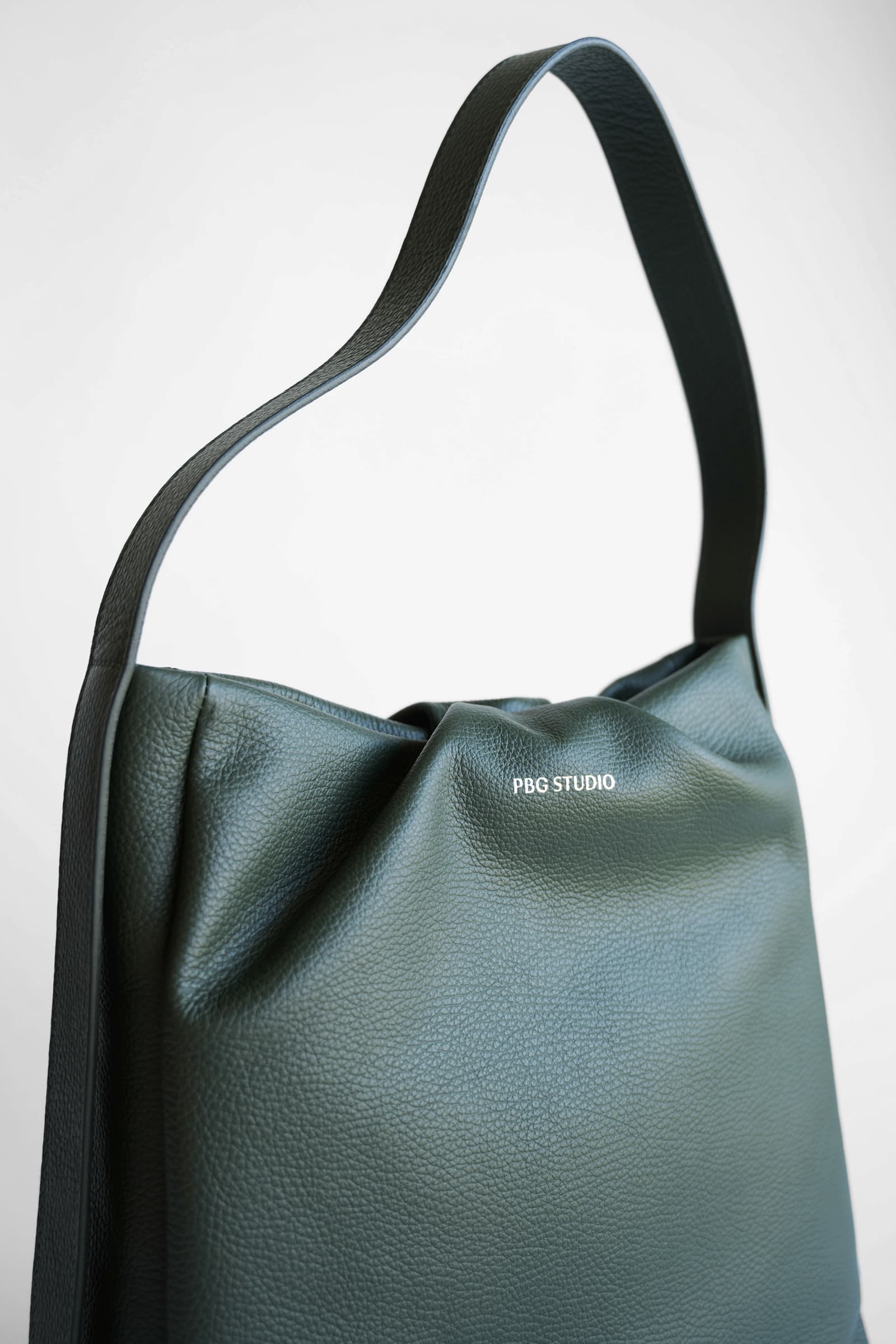 LEATHER SHOPPER BAG LODEN - Image 2