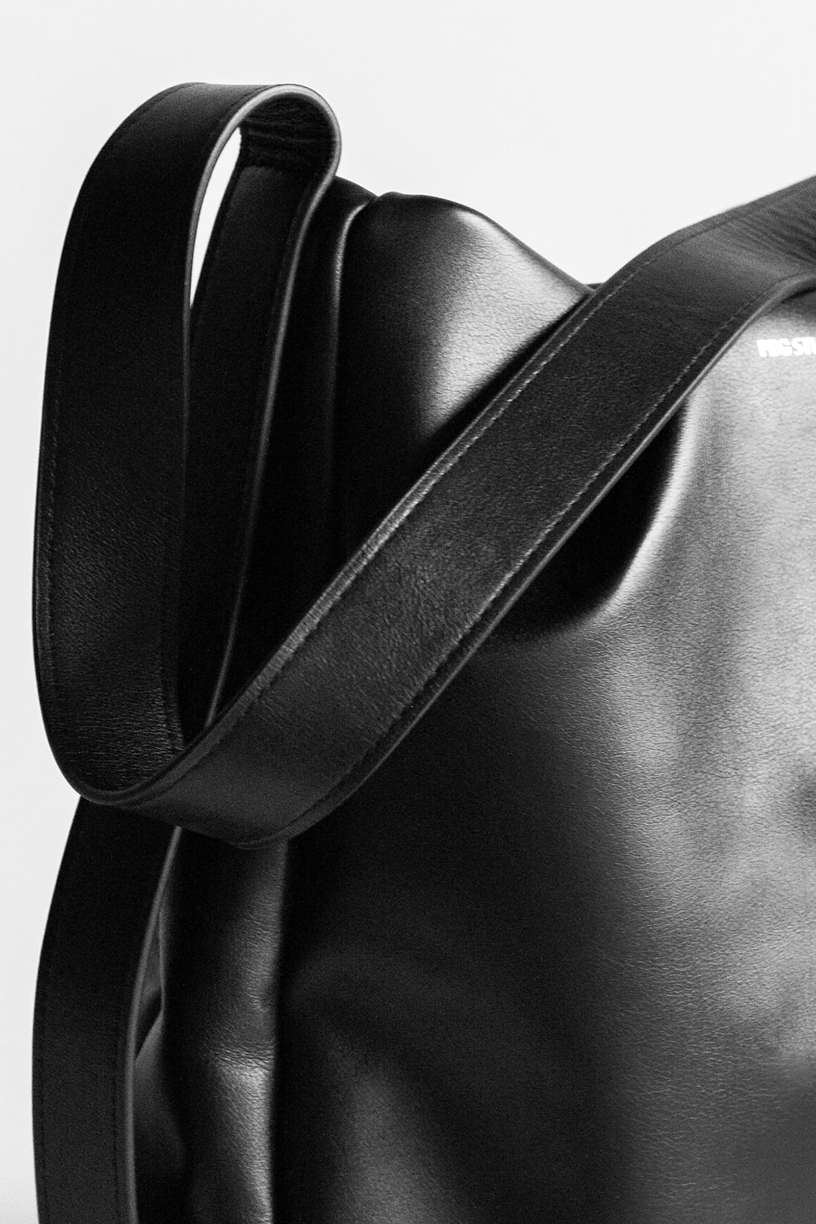 LEATHER SHOPPER BAG NOIR - Image 6