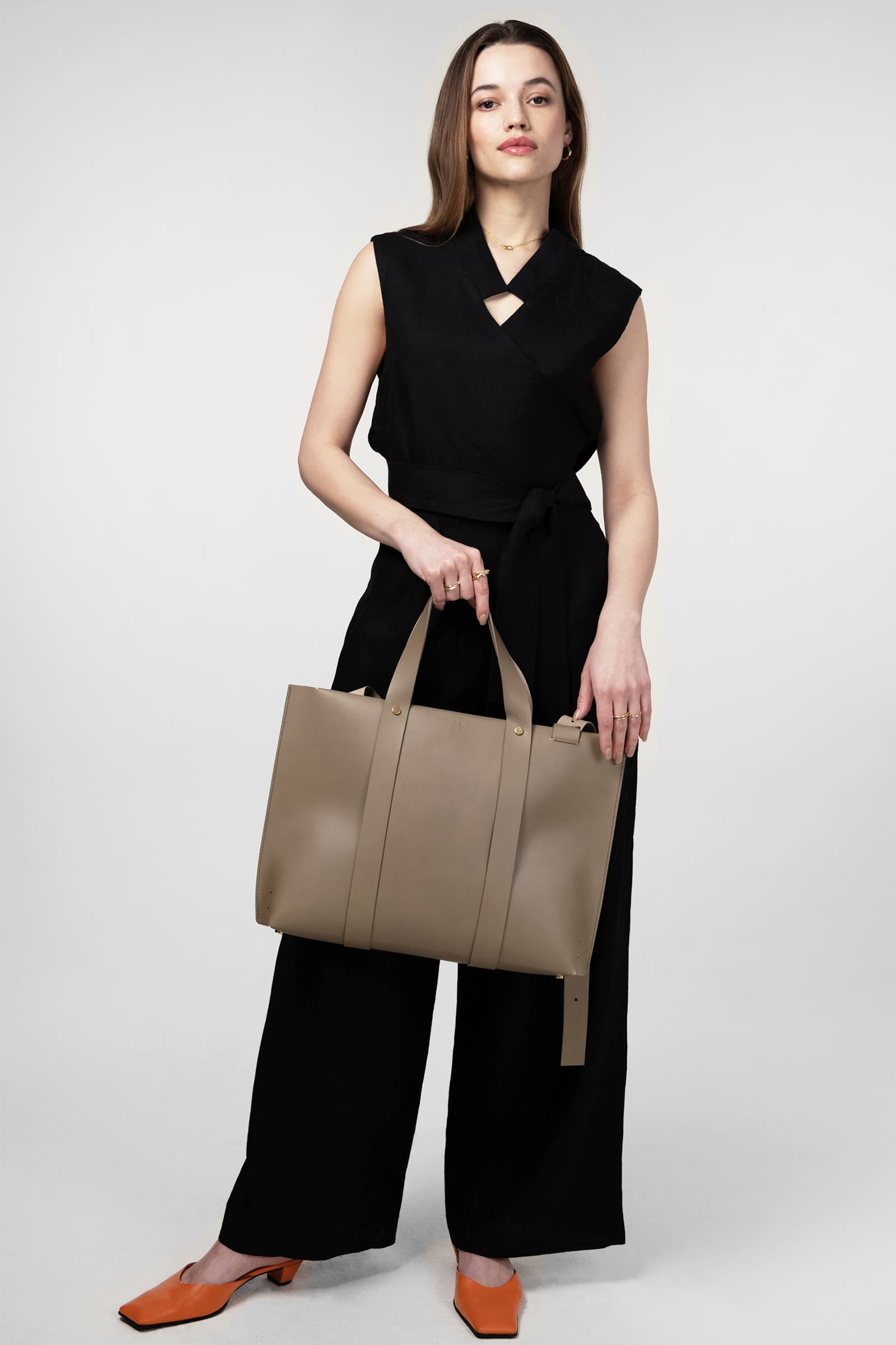 WIDE-LEG LINEN TROUSERS NOIR - Image 3