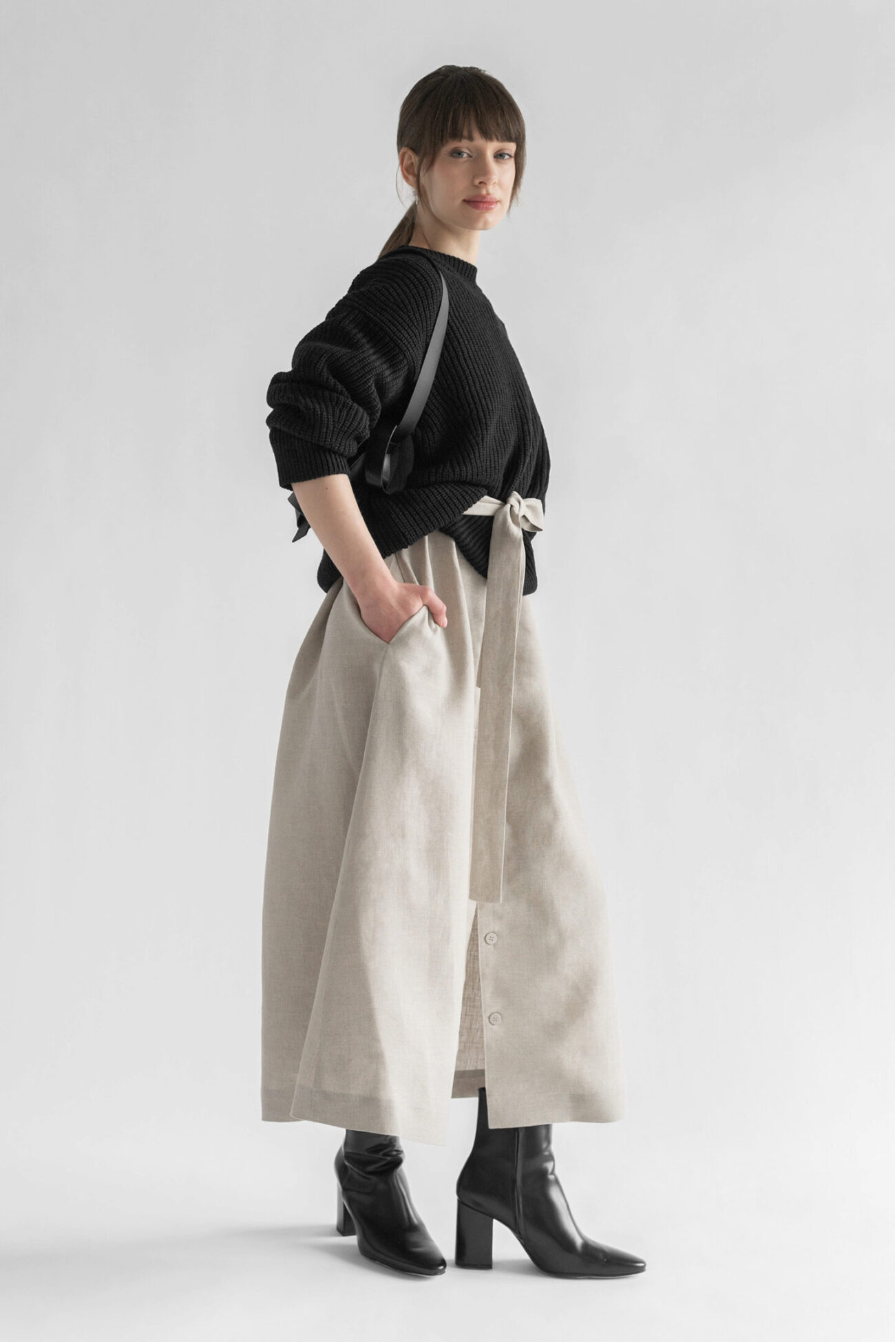MERINO WOOL JUMPER NOIR - Image 6