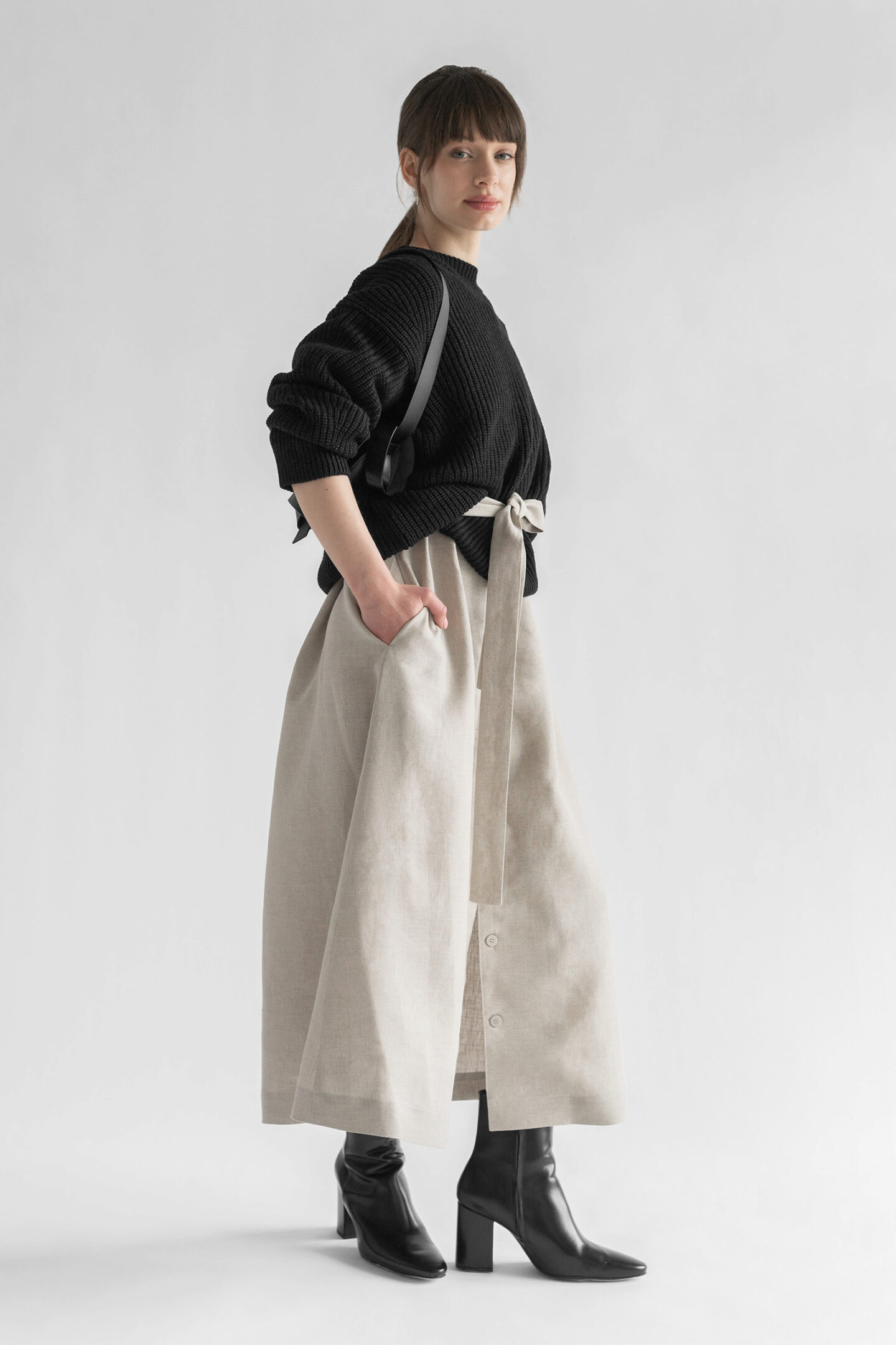 MERINO WOOL JUMPER NOIR - Image 6
